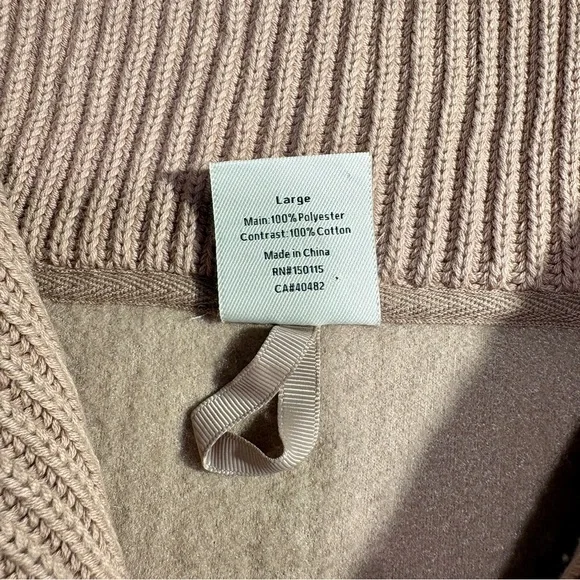 Varley Ardley Zip Through Boucle Sherpa Sweater Size Large - Picture 11 of 15